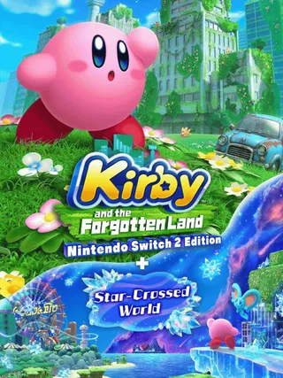 cover art for Kirby and the Forgotten Land: Nintendo Switch 2 Edition + Star-Crossed World